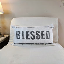 Load image into Gallery viewer, BLESSED Faith Print Farmhouse Throw Pillow