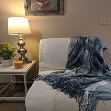 Load image into Gallery viewer, Super Cozy Blue Plaid Farmhouse Throw