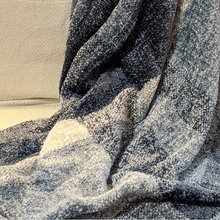 Load image into Gallery viewer, Super Cozy Blue Plaid Farmhouse Throw