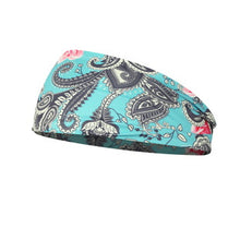 Load image into Gallery viewer, Turquoise Paisley Print Headband