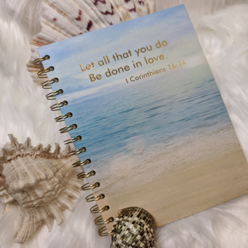 Beach Design Spiritual Writing Journal