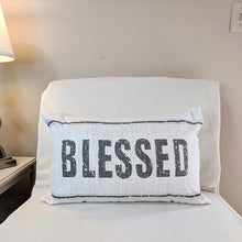 Load image into Gallery viewer, BLESSED Faith Print Farmhouse Throw Pillow
