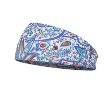 Load image into Gallery viewer, Country Blue and Red Paisley Headband
