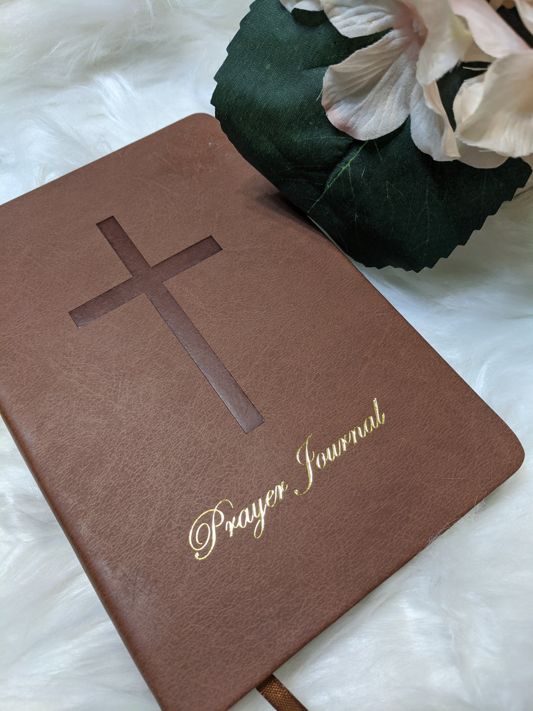 Chestnut Color Vegan Leather Prayer Journal