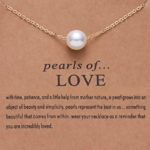 Pearl of Love with Gold Plated Necklace